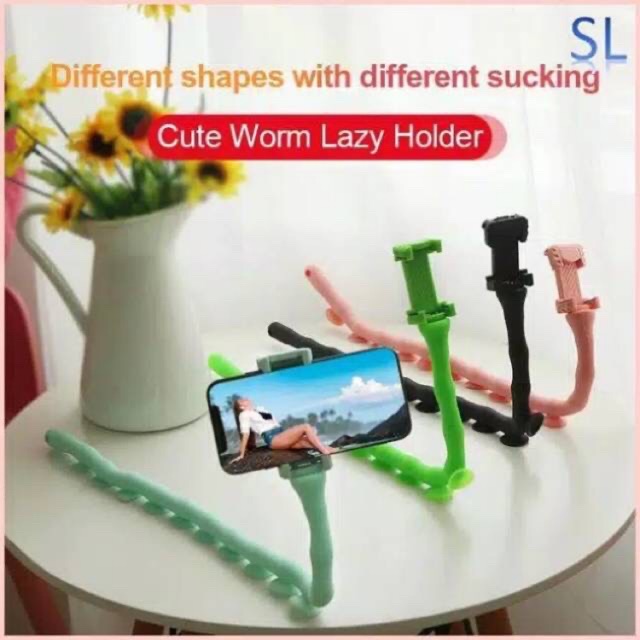 lazypod cacing /holder hp / lazypod gurita / holder hp model cacing