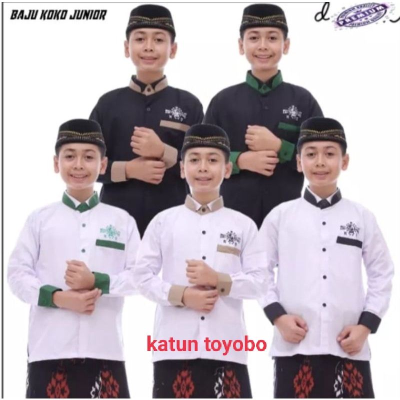 koko anak 8-15 thn // Baju koko NU anak remaja SD SMP // Koko Anak Lengan Panjang