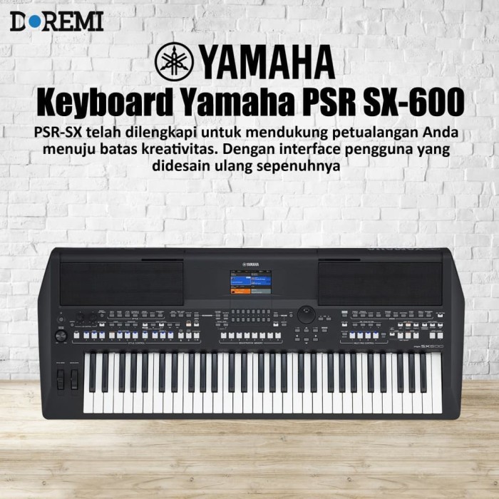 KEYBOARD YAMAHA PSR SX600 / PSR - SX 600 / PSR - SX600 NEW / SX 600