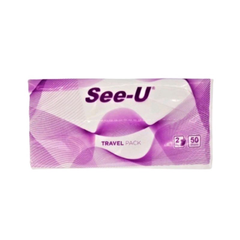 Tisu wajah Tissue Facial See U Travel 2ply Pack 50 Sheets