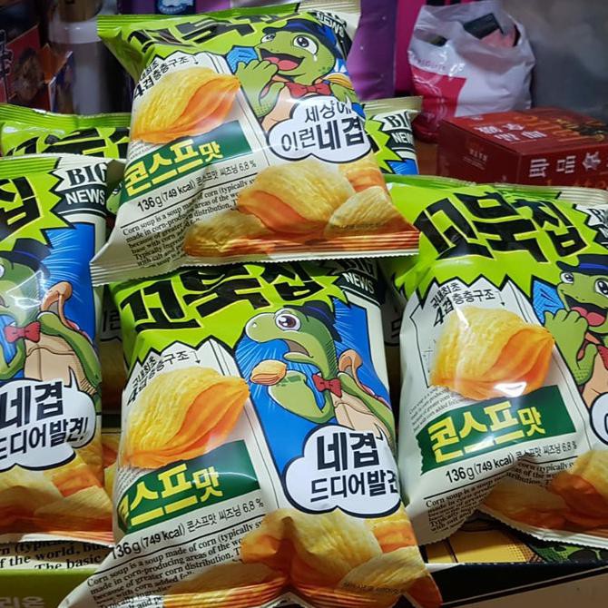 

Dijual Kobuk Chips - Snack Korea Turtle Chips Rasa Corn Soup 136Gr(Big Size) Terlaris