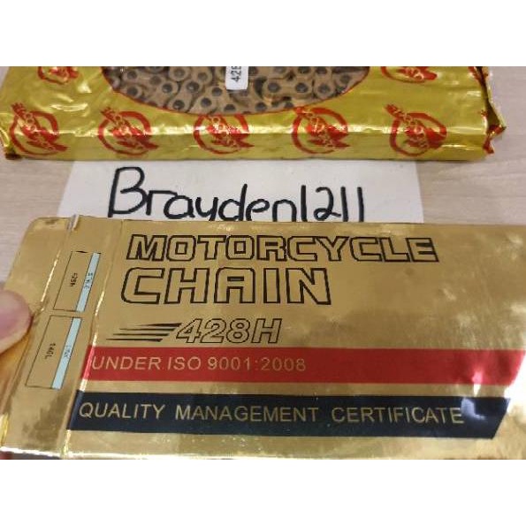 ❄ RANTAI GOLD TRAIL/ RANTAI GOLD CRF-KLX/ RANTAI GOLD WILWOOD 428H 140/ RANTAI EMAS 428H 140 SSS ✲