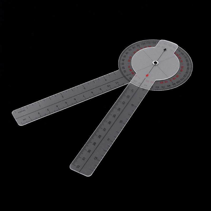 CRE  13inch 33cm Goniometer Medical Joint Ruler Calibrated Orthopedics Spinal Finger Angle Ruler Protractor