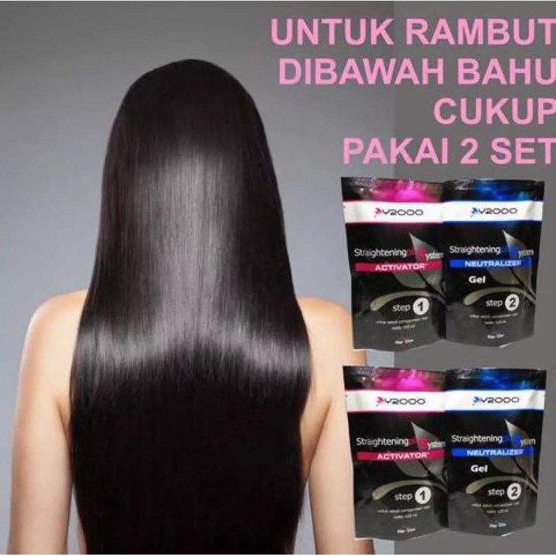 Y2000 OBAT SMOOTHING/PELURUS RAMBUT STEP 1- 2 SET 2 x 125ML