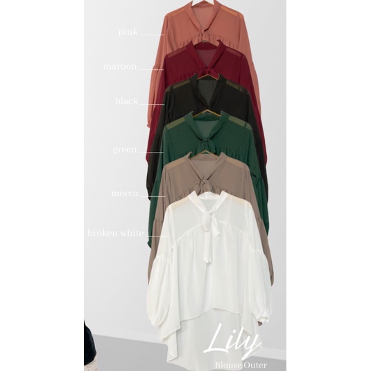 [TERBARU]Lily Blouse Outer Ceruty Babydoll