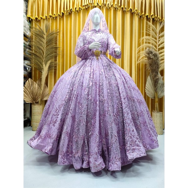 GAUN PENGANTIN MEWAH/GAUN PENGANTIN MODERN/GAUN PESTA