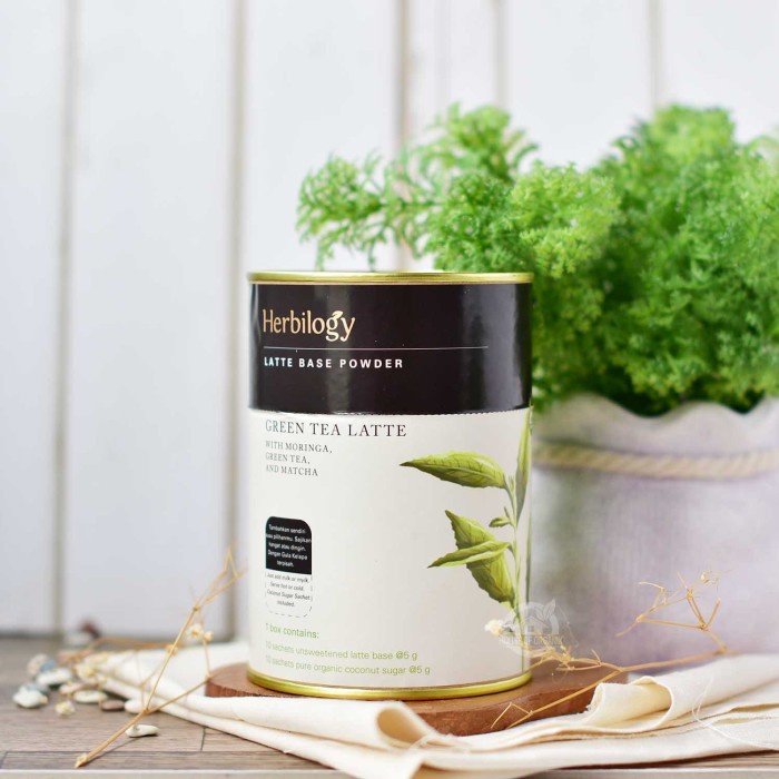 

Herbilogy Green Tea Latte - Vegan Herbal Latte Powder ( 10 Sachets ) (BERKUALITAS)