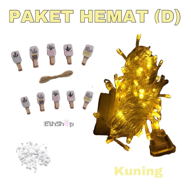 Elhshop PAKET HEMAT D LAMPU TUMBLR /PAHE D TUMBLR LIGHT / FAIRY LAMP / FAIRY LIGHT / TUMBLR LAMP