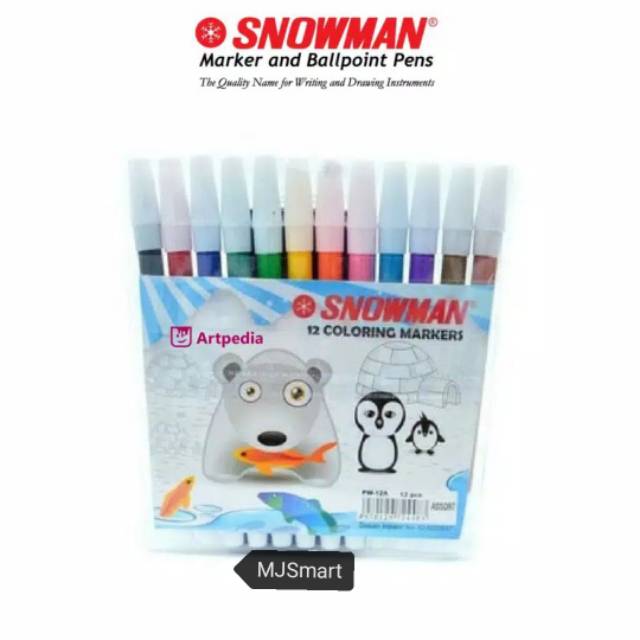 

SPIDOL SNOWMAN 12 WARNA