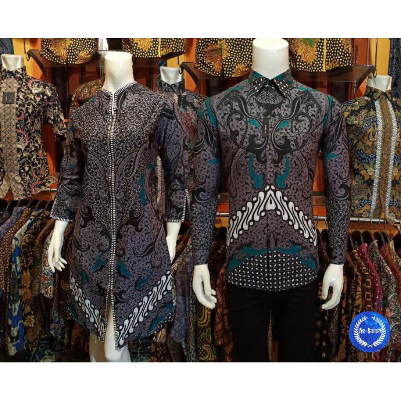 COUPEL KEMEJA BATIK PRIA LENGAN PANJAN TUNIK BATIK WANITA TRADISIONAL BUTIK