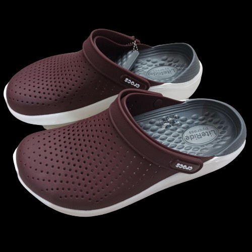 Crocs / Sandal Crocs / Crocs Literide / Literide / Sandal Pria / Lite Ride / Sepatu Sandal Perawat-MERAH TUA