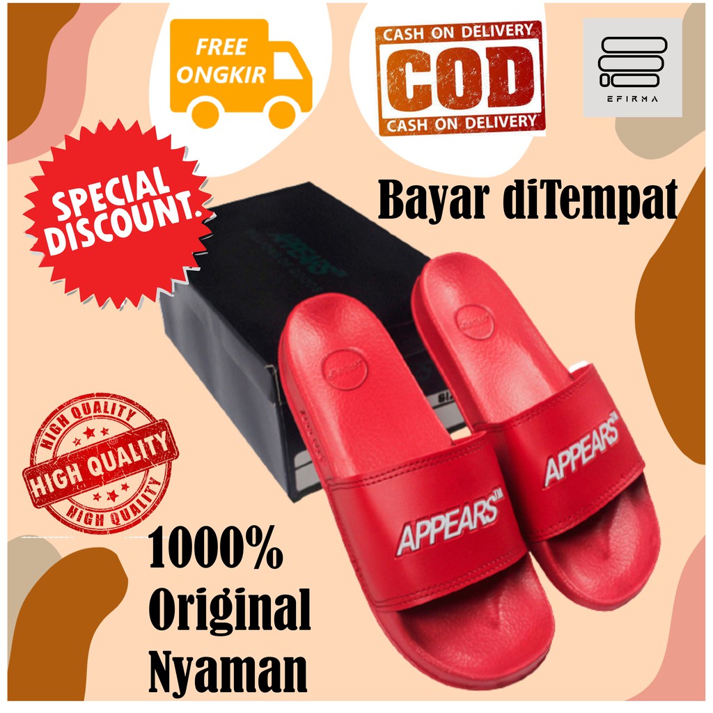 SANDAL SENDAL PRIA LAKI-LAKI COWOK KASUAL KEKINIAN CASUAL TERBARU MURAH SLIDE APPEARS AUTHENTIC 04