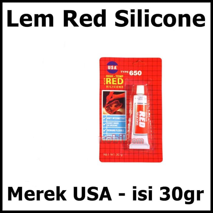 Lem merah Super Red Silicone Untuk Mesin