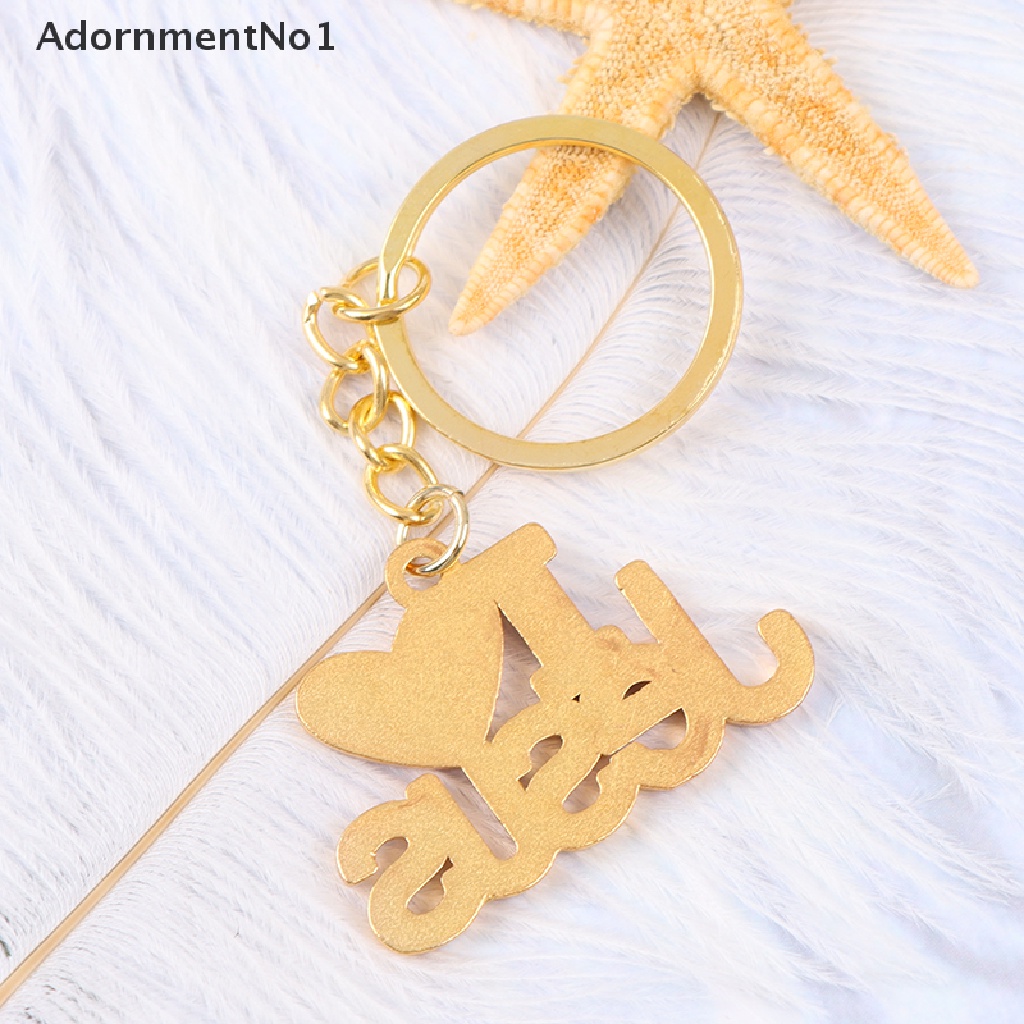 (AdornmentNo1) 1pc Gantungan Kunci Mobil Motif Tulisan I Love Jesus