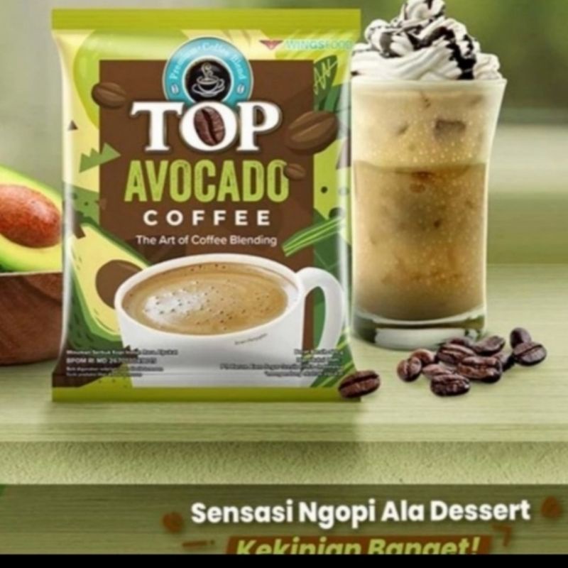 

BELI 10 GRATIS 5 TOP AVOCADO Coffee KOPI Rasa Alpukat renteng 15pc