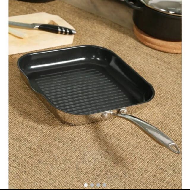 ICHEF SQUARE FRY PAN/GRILL PAN (tanpa kardus)