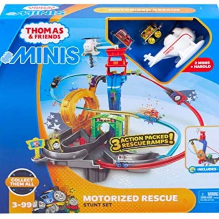Mainan Anak - Thomas & Friends Minis Motorized Rescue Stunt Set