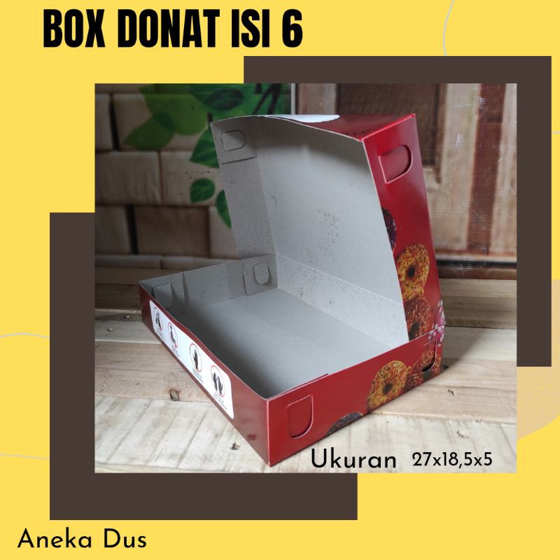 

Dus Die Cut Donat Besar isi 6 Donat Harga Murah