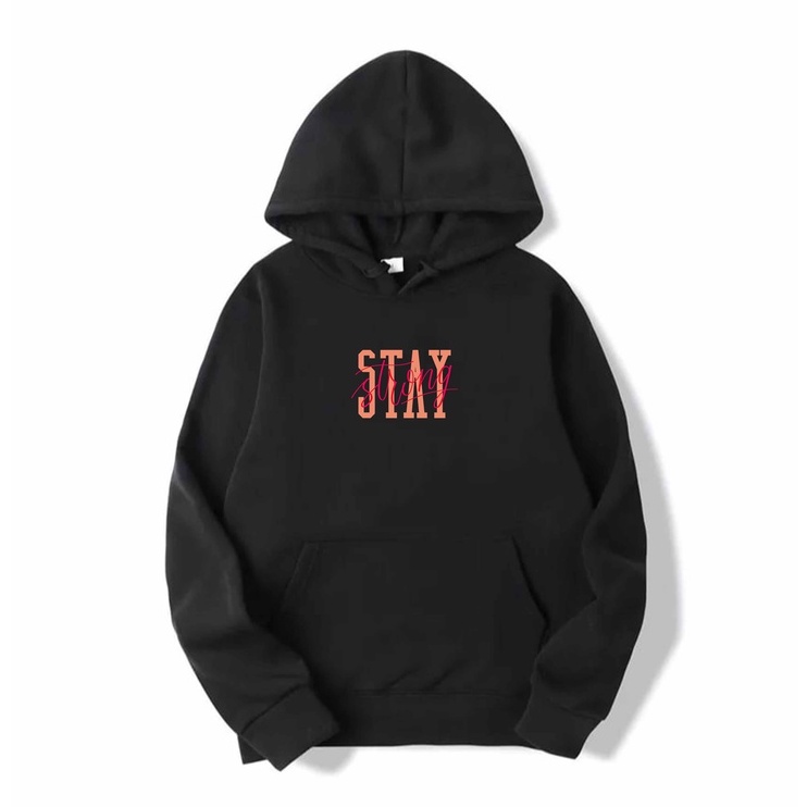 Stay Strong Sweater Wanita hoodie Wanita Fleece Size M - XXL-1