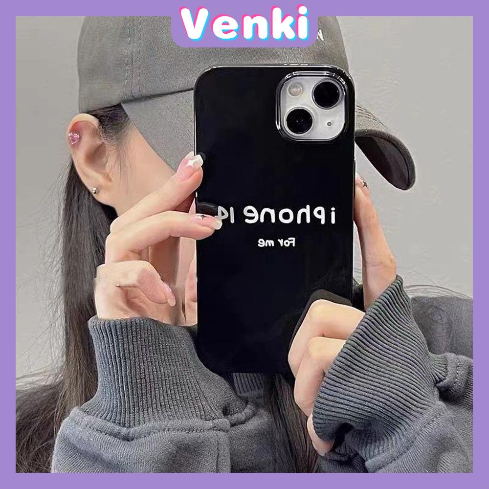 Case For iPhone 14 Series TPU Soft Case Creative White Text Glossy Black Candy Case Camera Protection Shockproof For iPhone 14 13 12 11 Plus Pro Max 7 Plus X XR