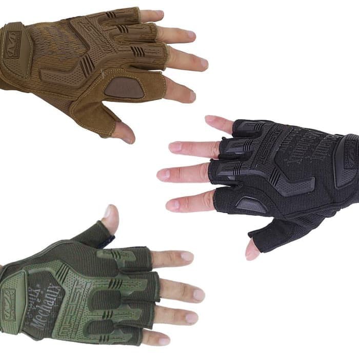 KOS -  SARUNG TANGAN IMPACT 502 PENDEK IMPORT HALF TACTICAL GLOVE