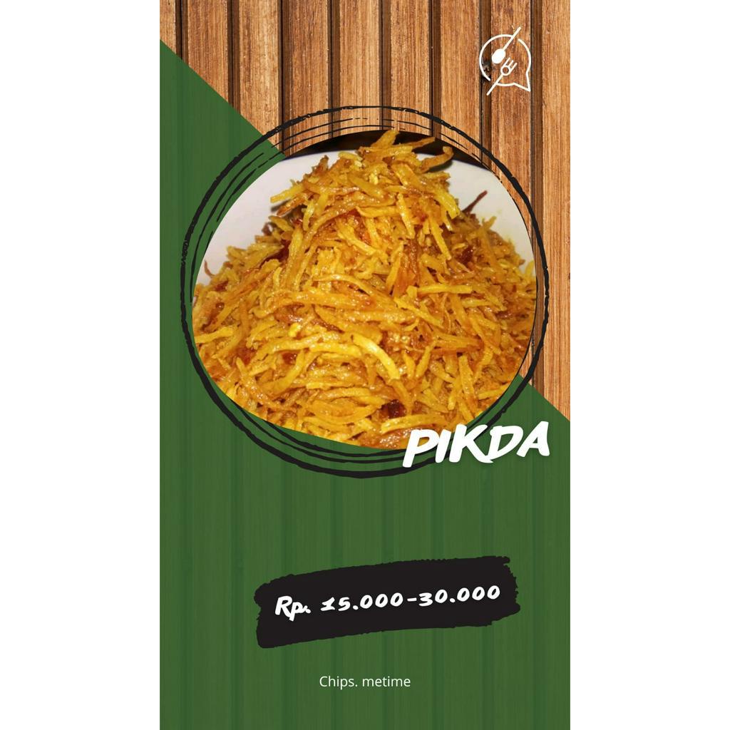 

Keripik Lada/Pikda/Keripik Pedas/Keripik singkong mustofa