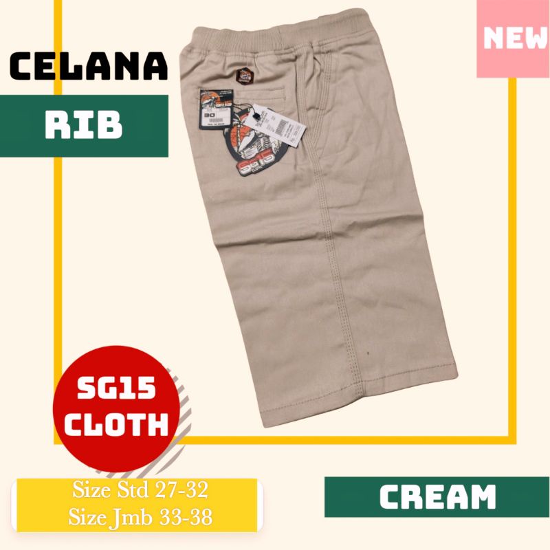 CRLANA RIB PENDEK PRIA DEWASA SG15 CLOTH