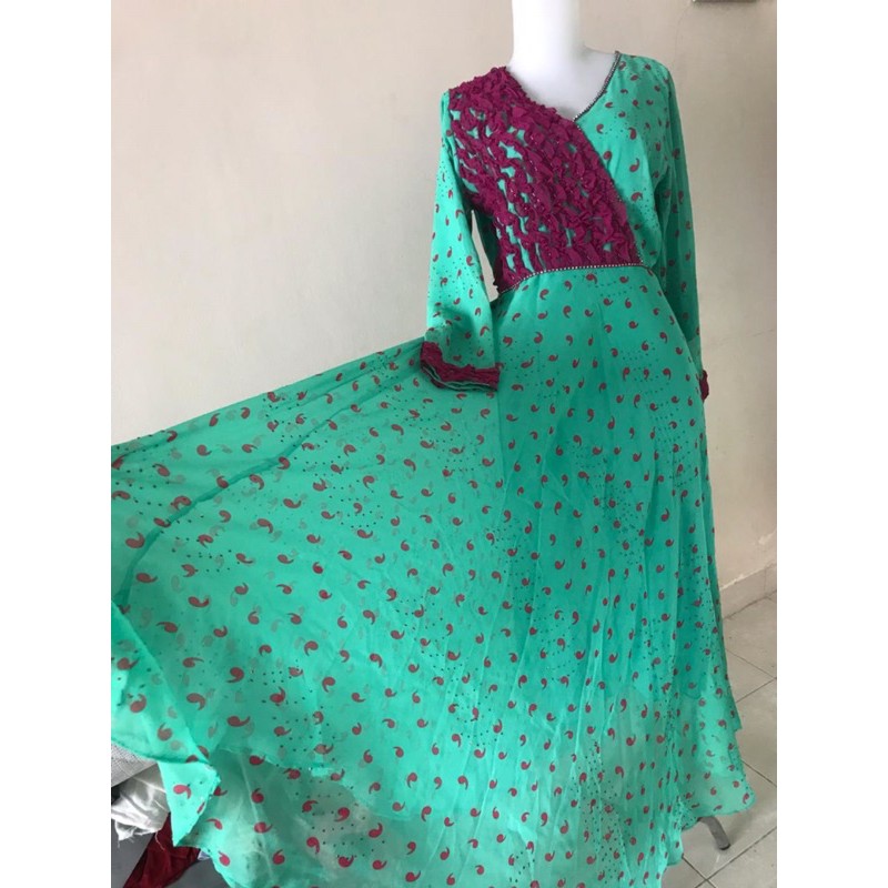 dress umbrella pesta gamis syari india