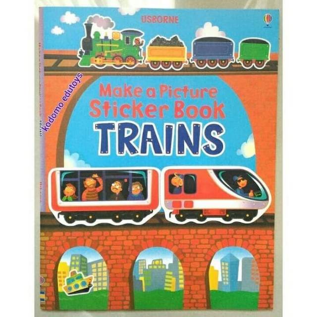 

Usborne Make a Picture Sticker Book Trains