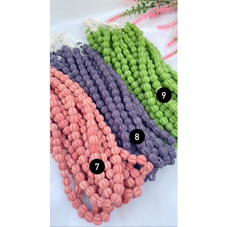 manik belimbing one color/ manik kaca jombang / handmade glass beads