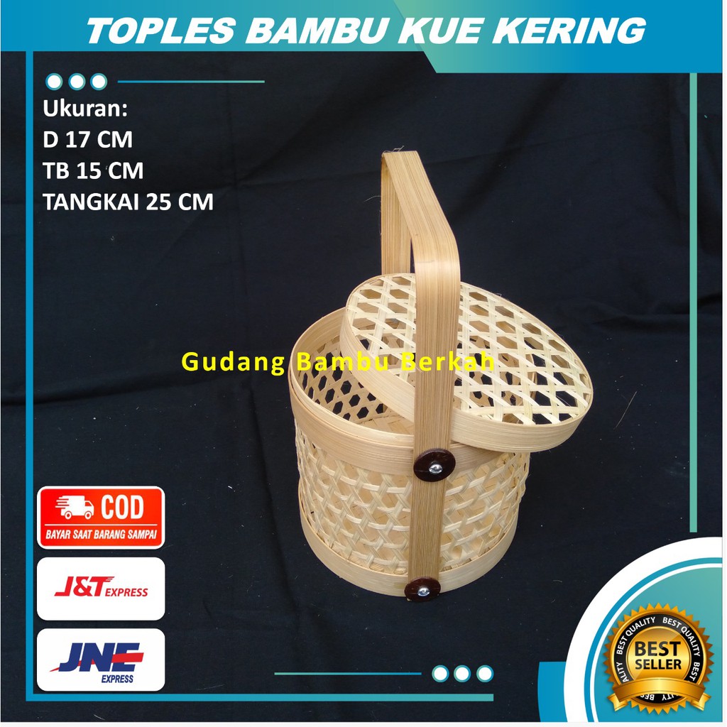 Rantang Souvenir Parcel Bambu Kue Bolu Lebaran / Toples Parcel Souvenir Bambu Kue Bolu Lebaran