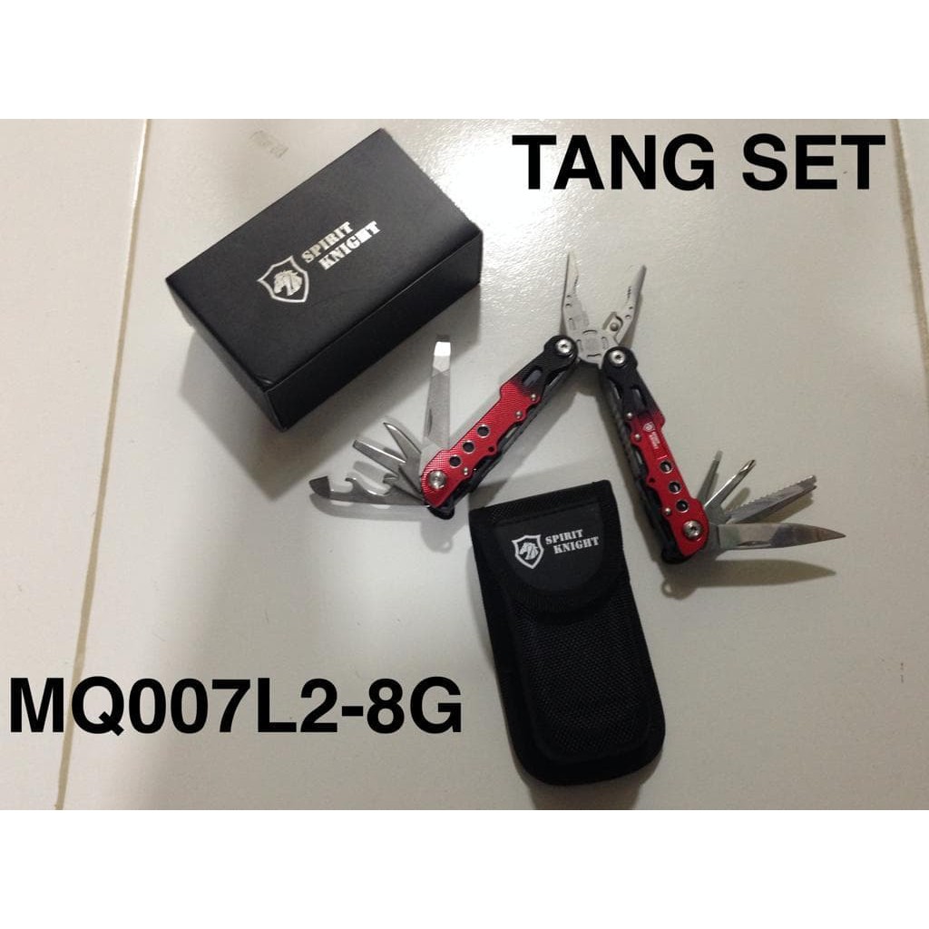 Promo Terbaru! TANG SET SPIRIT KNIGHT MQ007L2-8G MULTITOOLS TANG PISAU SERBAGUNA