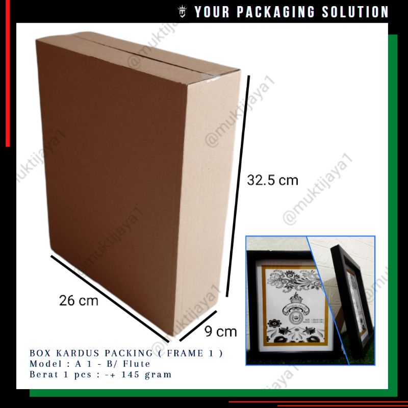 

BOX FRAME 1 • 26x9x32.5cm • Kotak/ Kardus BK