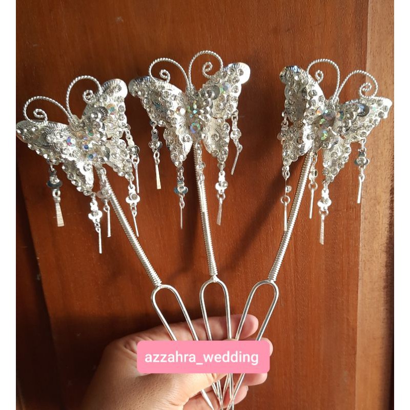 Kembang Goyang/ Mentul Pengantin Motig Kupu-Kupu