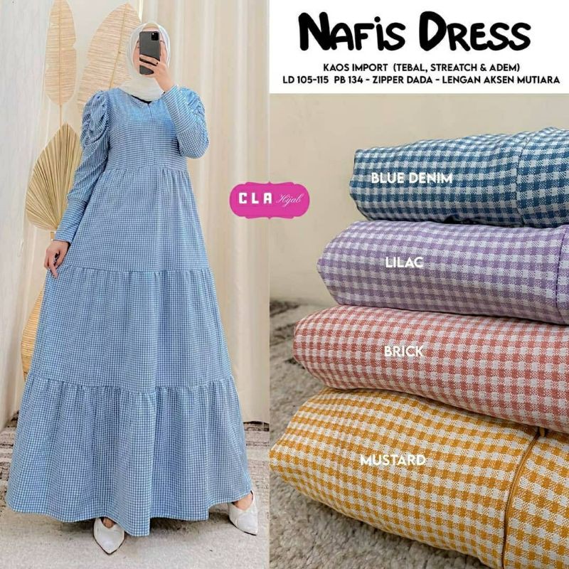 Nafis Dress, dress, dress muslim,gamis,gamis cantik,gamis muslim,gamis lebaran,gamis murah,kekinian