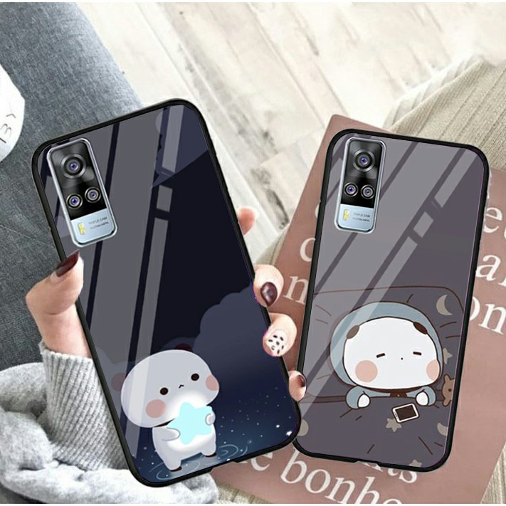 [CG222] Softcase Kaca Vivo Y51 2020 Y50 Y12 Y20S Y91 Z1PRO V5+ Y15 Y30 Y12S Y1S Y71 - Casing Hp Vivo-2