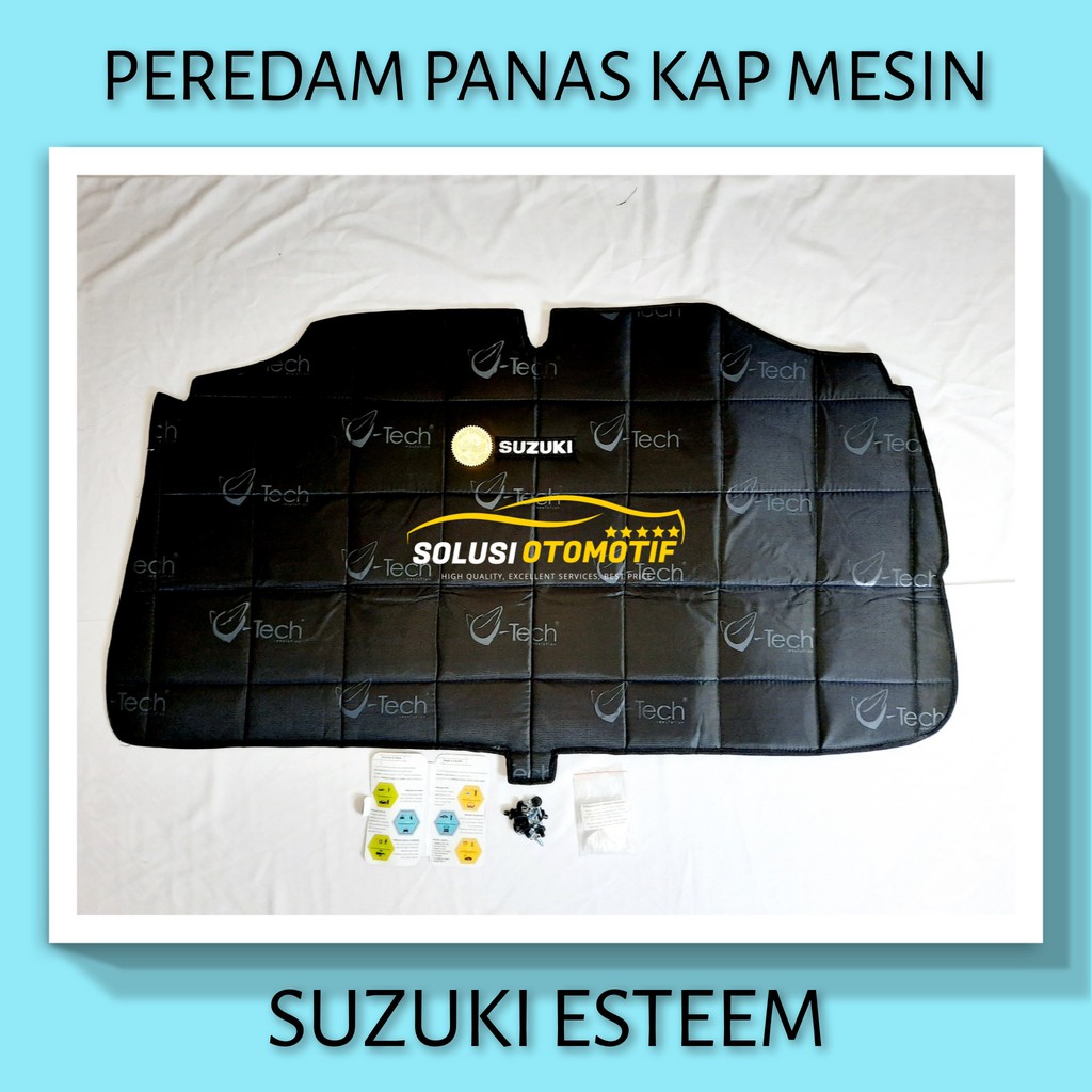 SUZUKI ESTEEM VTECH Ori Pelindung Peredam Panas Kap Mesin Aksesoris Variasi Mobil Bonus Klip
