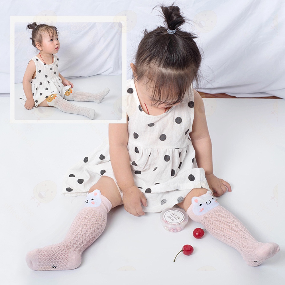 Lacoo Kaos kaki bayi anak panjang Kaus kaki bayi motif hewan lucu Baby socks