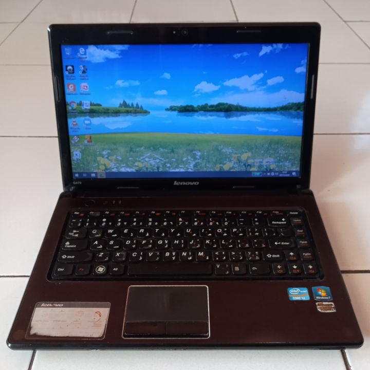 Lenovo G470 Hitam Intel Core i3 RAM 4GB SSD 128GB Windows 10 Laptop Bekas Second Gaming Gamer
