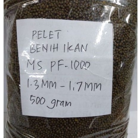 pf1000 pf 1000 kemasan 500 gram pelet makanan ikan kecil benih ikan pakan ikan lele mas mujair dll