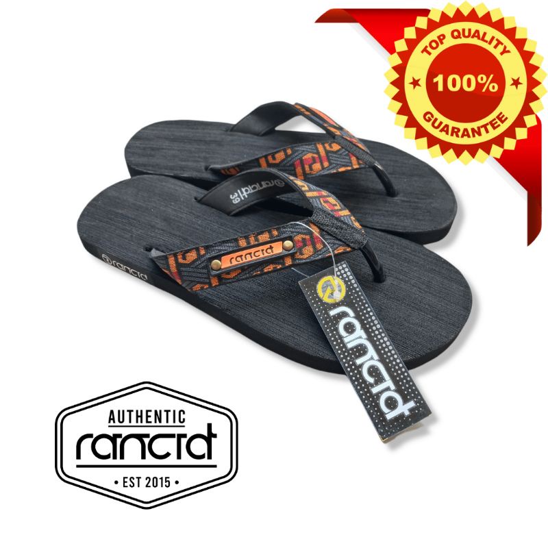 RANCID sandal flet japit tali webbing dewasa unisex 38-42