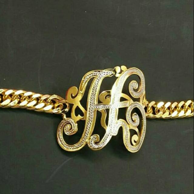 gelang lapis emas 24k cop 916