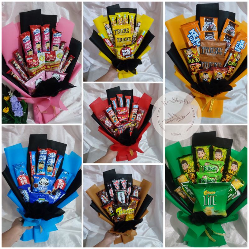 

Graduation Bouquet | Buket Snack Meriah | Kado Ulang Tahun