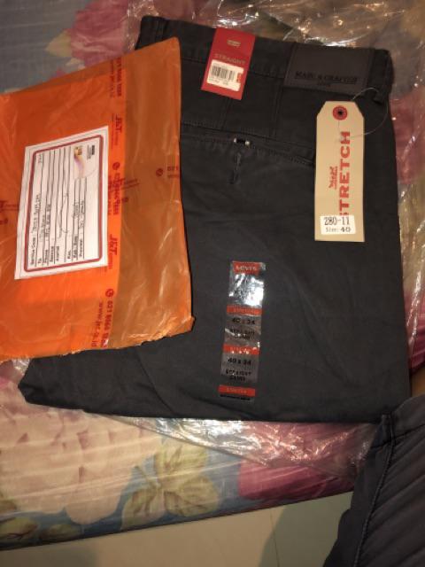  Celana  chino  levis  abu import original slimfit stretch 