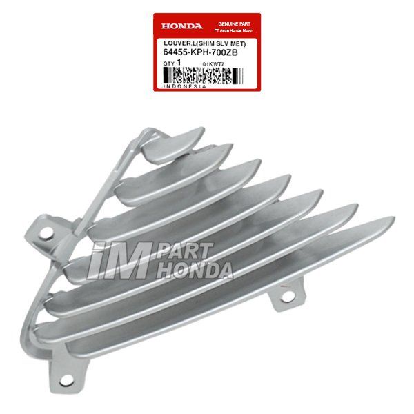 Louver Sirip Sayap Kiri Supra X 125 Lama Silver 64455-KPH-700ZB