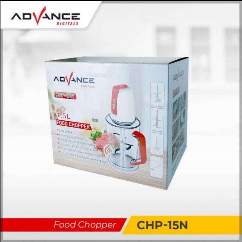 Advance 1.5L food Chopper Elektrik CHP-15N Multifungsi |Garansi Resmi Advance 1 Tahun