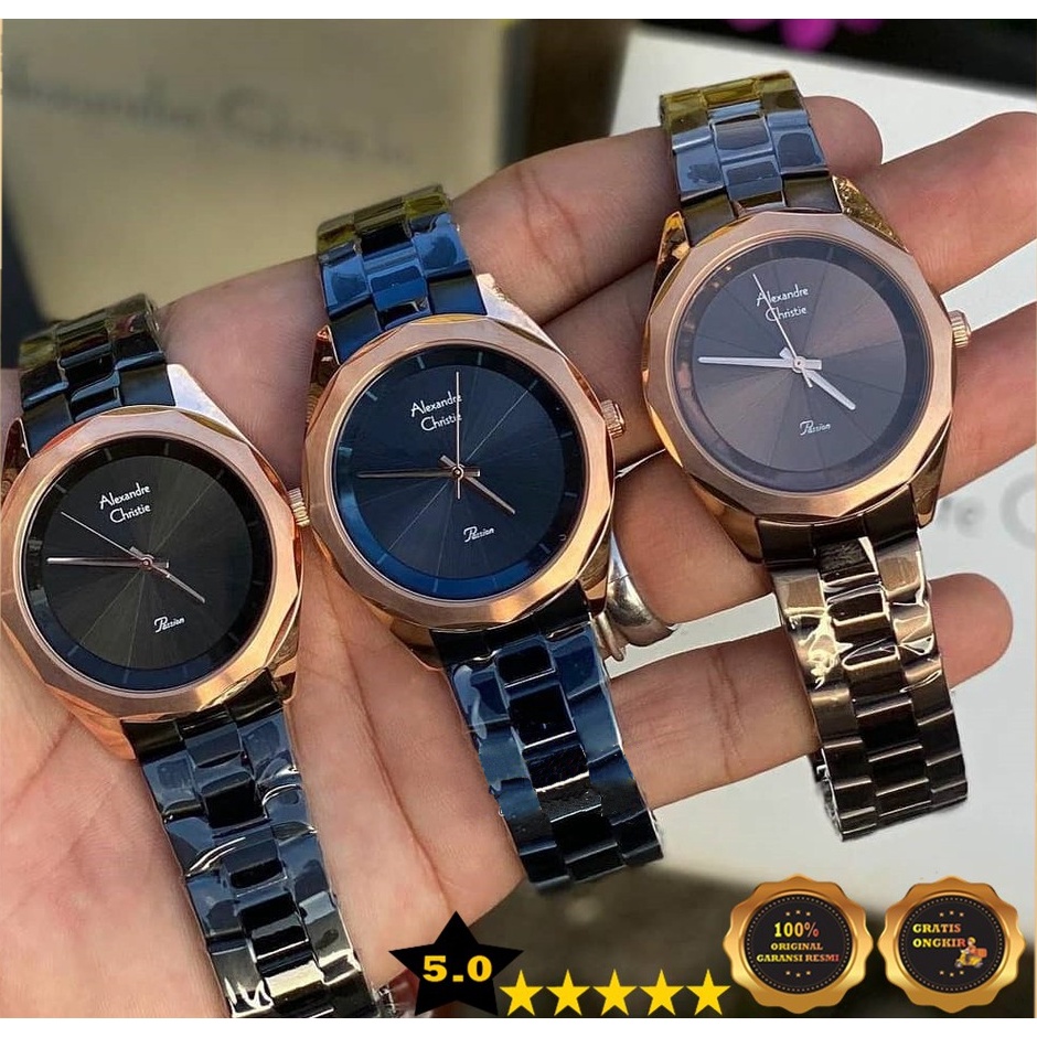 Jam Tangan Wanita Alexandre Christie AC 2860  AC2860 LD Stainless Steel Original Garansi Resmi 1Thn