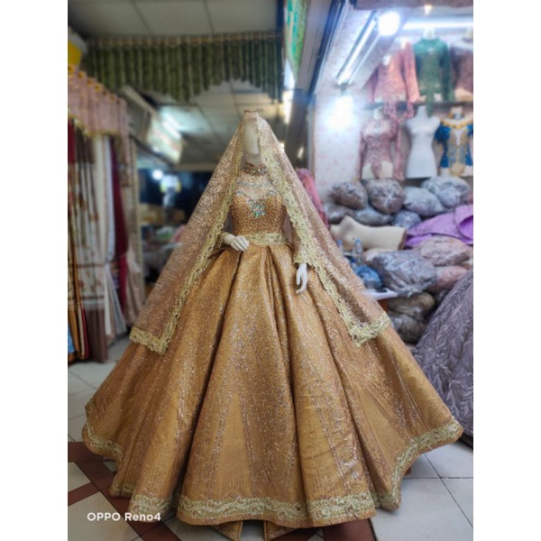 GAUN BARBIE ALA INDIA //GAUN INDIA KEKINIAN