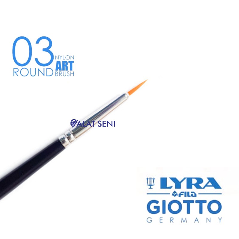 

Kuas Lyra Bulat 03 - Lyra Art Brush Round No.03 -Kuas Lukis Lyra -Lyra Taklon Art Brush Round No. 03