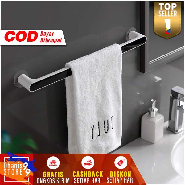 Rak Gantungan Handuk Kamar Mandi Rack Gantung Anduk Tempel Dinding Bathroom Towel Holder Minimalis